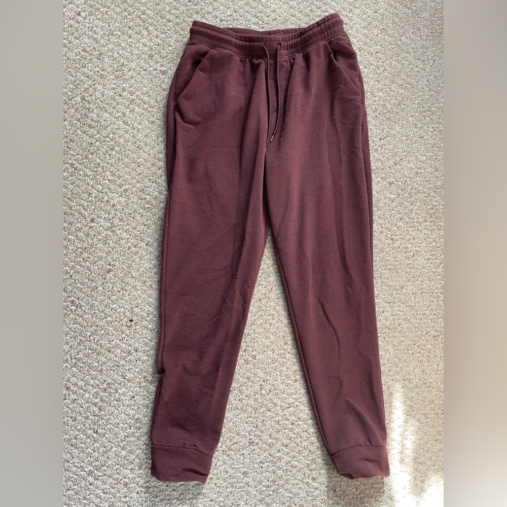Red/maroon sweat pants